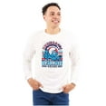 thumbnail image 1 of Retro Smurf University Graduate Long Sleeve TShirt Men Women Brisco Brands S, 1 of 6