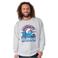 thumbnail image 1 of Retro Smurf University Graduate Sweatshirt for Men or Women Brisco Brands S, 1 of 4