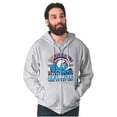 thumbnail image 1 of Retro Smurf University Graduate Zip Up Hoodie Men's Women's Brisco Brands S, 1 of 6