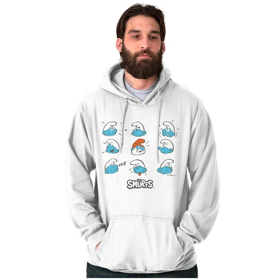 Retro Smurfs 80s Cartoon Characters Hoodie Sweatshirt Women Men Brisco Brands L