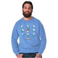 thumbnail image 1 of Retro Smurfs 80s Cartoon Characters Sweatshirt for Men or Women Brisco Brands M, 1 of 6