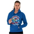 thumbnail image 1 of Retro Smurfs Cartoon 4th of July Hoodie Sweatshirt Women Men Brisco Brands M, 1 of 6