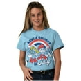 thumbnail image 1 of Retro Smurfs Cartoon 4th of July Men's Graphic T Shirt Tees Brisco Brands L, 1 of 6