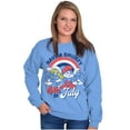 thumbnail image 1 of Retro Smurfs Cartoon 4th of July Sweatshirt for Men or Women Brisco Brands S, 1 of 6