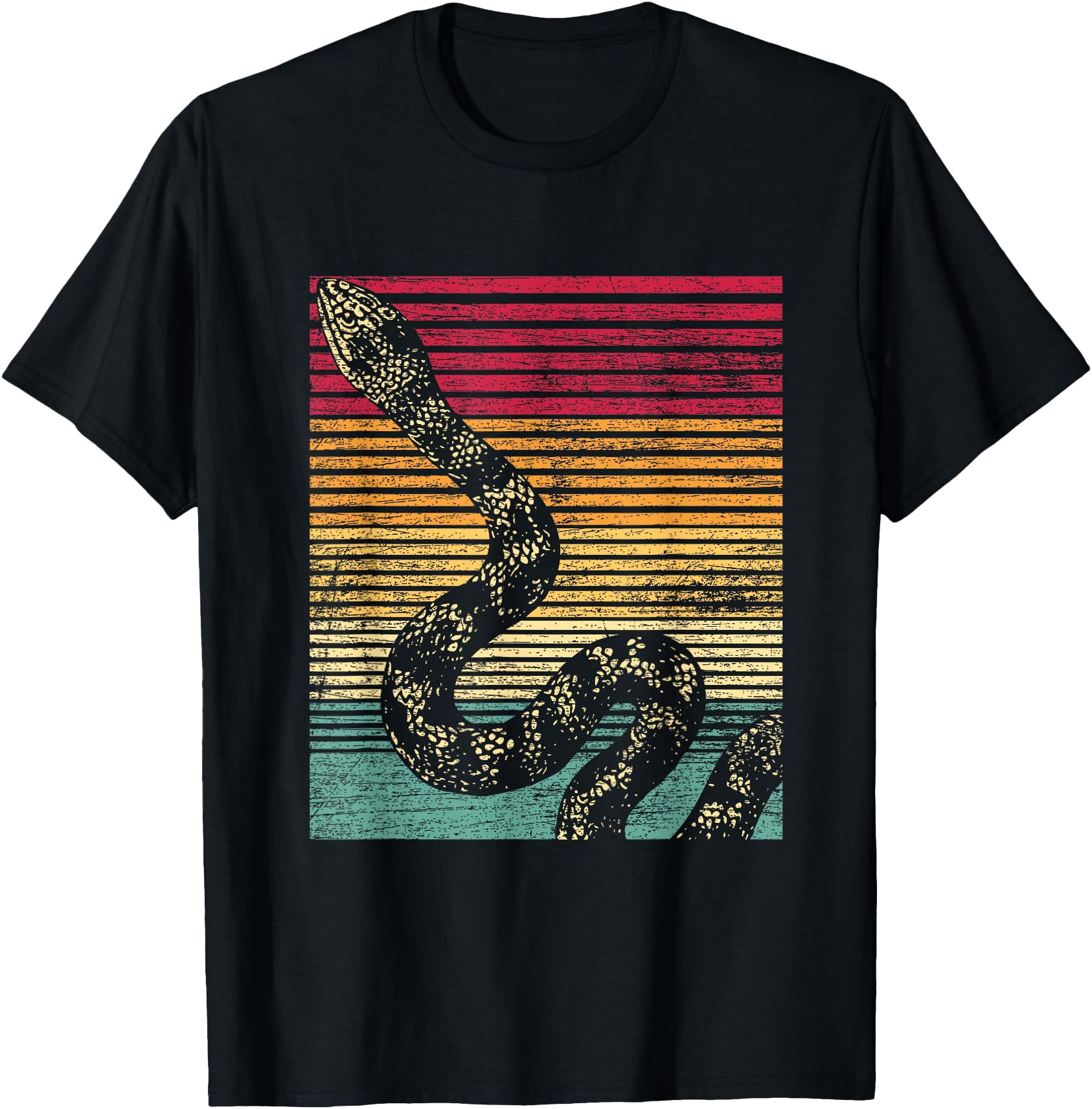 Retro Snake T-Shirt,Military Green Color,Size S - Walmart.com