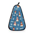 thumbnail image 1 of Retro Snowman Pattern Hand Towel Quick Drying Home Storage Kitchen Towel Hooks Dish Cloths, 1 of 6