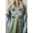 thumbnail image 1 of Retro Soccer Bow Graphic Heavy Cotton Tee, 1 of 10