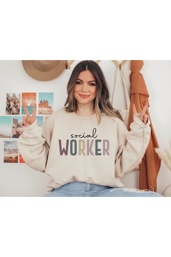 Retro Social Worker Sweatshirt, Future Healthcare Social Worker Gift, Social Worker Student Graduation, Social Worker Hoodie, Case Manager SWEATSHIRT All Size S-5XL