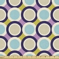 thumbnail image 1 of Retro Sofa Upholstery Fabric by the Yard, Nostalgic Groovy Pattern with Creative Nested Rounds Art Illustration, Decorative Fabric for DIY and Home Accents, Multicolor by Ambesonne, 1 of 5