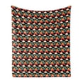 thumbnail image 1 of Retro Soft Flannel Fleece Blanket, Optical Illusion Pattern with Circles and Curves Geometric and Abstract Composition, Cozy Plush for Indoor and Outdoor Use, 60" x 80", Multicolor, by Ambesonne, 1 of 5