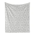 thumbnail image 1 of Retro Soft Flannel Fleece Blanket, Twisting Greyscale Spots Concentrated at the Centre of Vortex Funky Geometric, Cozy Plush for Indoor and Outdoor Use, 60" x 80", Grey and Pale Grey, by Ambesonne, 1 of 6