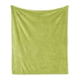 thumbnail image 1 of Retro Soft Flannel Fleece Throw Blanket, Continuous Abstract Pattern with Bicolour Geometric Nostalgic Motif, Cozy Plush for Indoor and Outdoor Use, 60" x 80", Lime Green Pastel Yellow, by Ambesonne, 1 of 5