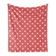 thumbnail image 1 of Retro Soft Flannel Fleece Throw Blanket, Exquisite Pattern Composition with Daisy Blooms on Pink Backdrop, Cozy Plush for Indoor and Outdoor Use, 60" x 80", Pink White Marigold, by Ambesonne, 1 of 6