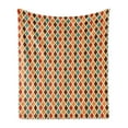 thumbnail image 1 of Retro Soft Flannel Fleece Throw Blanket, Funk Different Vintage Pattern Composition with Geometric Forms Simplistic Artwork, Cozy Plush for Indoor and Outdoor Use, 70" x 90", Multicolor, by Ambesonne, 1 of 5