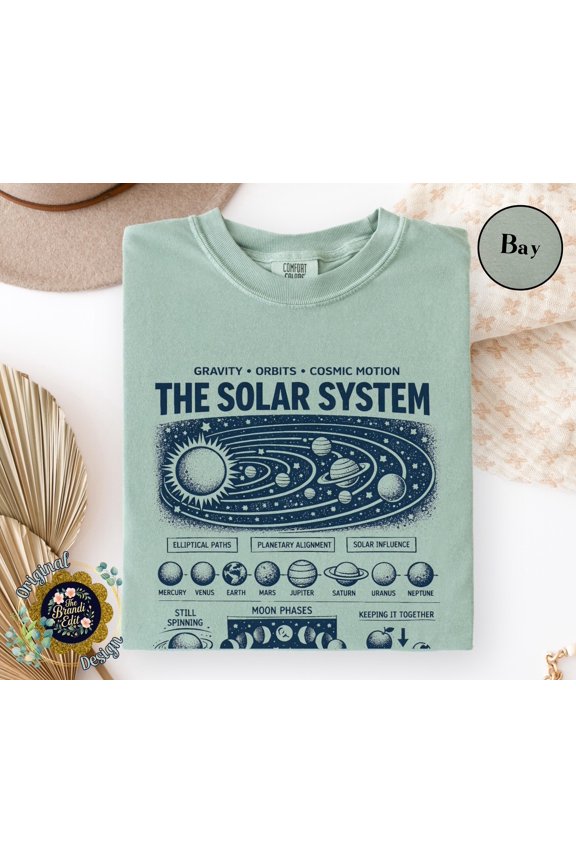 Retro Solar System Shirt Style Science Tee Funny STEM Shirt Science Nerd Gift Teacher Shir