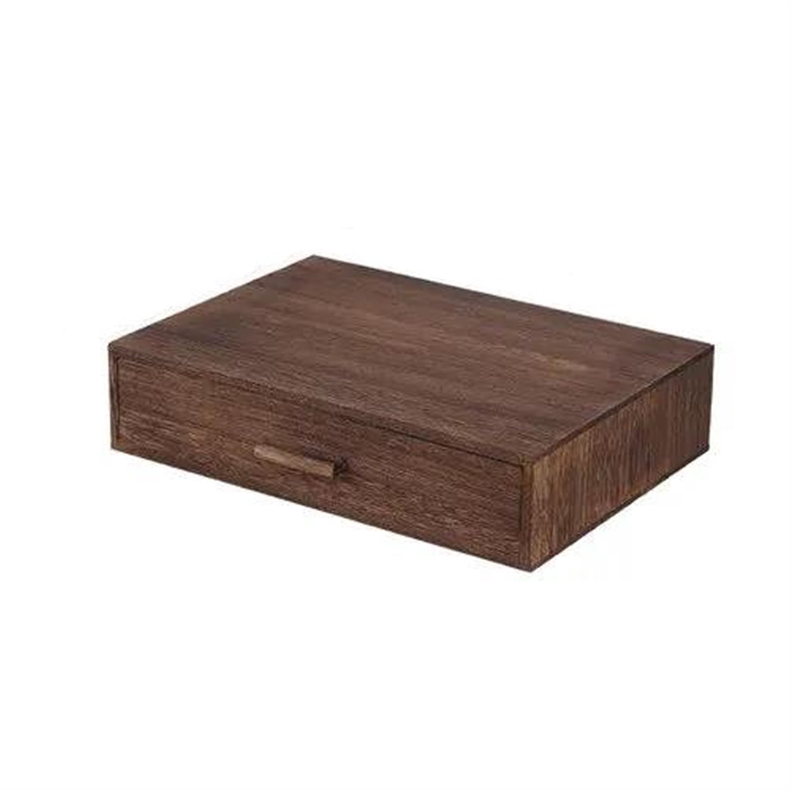 Retro Solid Wood Drawer Type Storage Boxes Rectangular Large Desktop ...