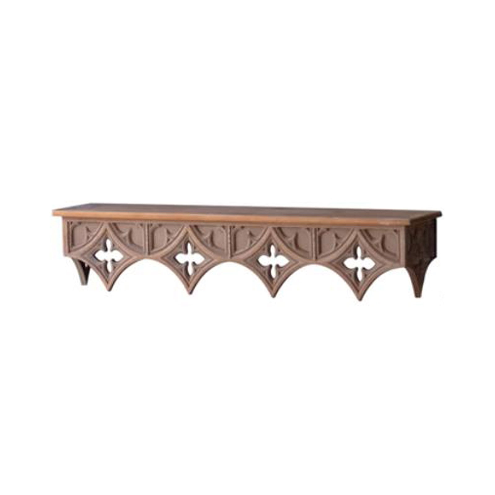 Retro Solid Wood Wall Shelves, Wall-Mounted Floating Shelves for Decorations, Vintage-Style, for Living Room, Bedroom, Office, Decorative Wall Display Shelf