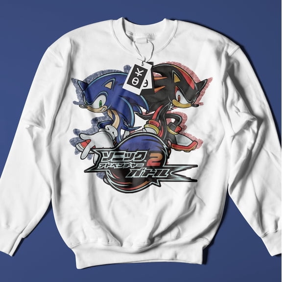 Retro Sonic Shadow Adventure 2 Battle Video Game Comfort Colors Unisex Cotton Sweatshirt, Sizes S-5XL