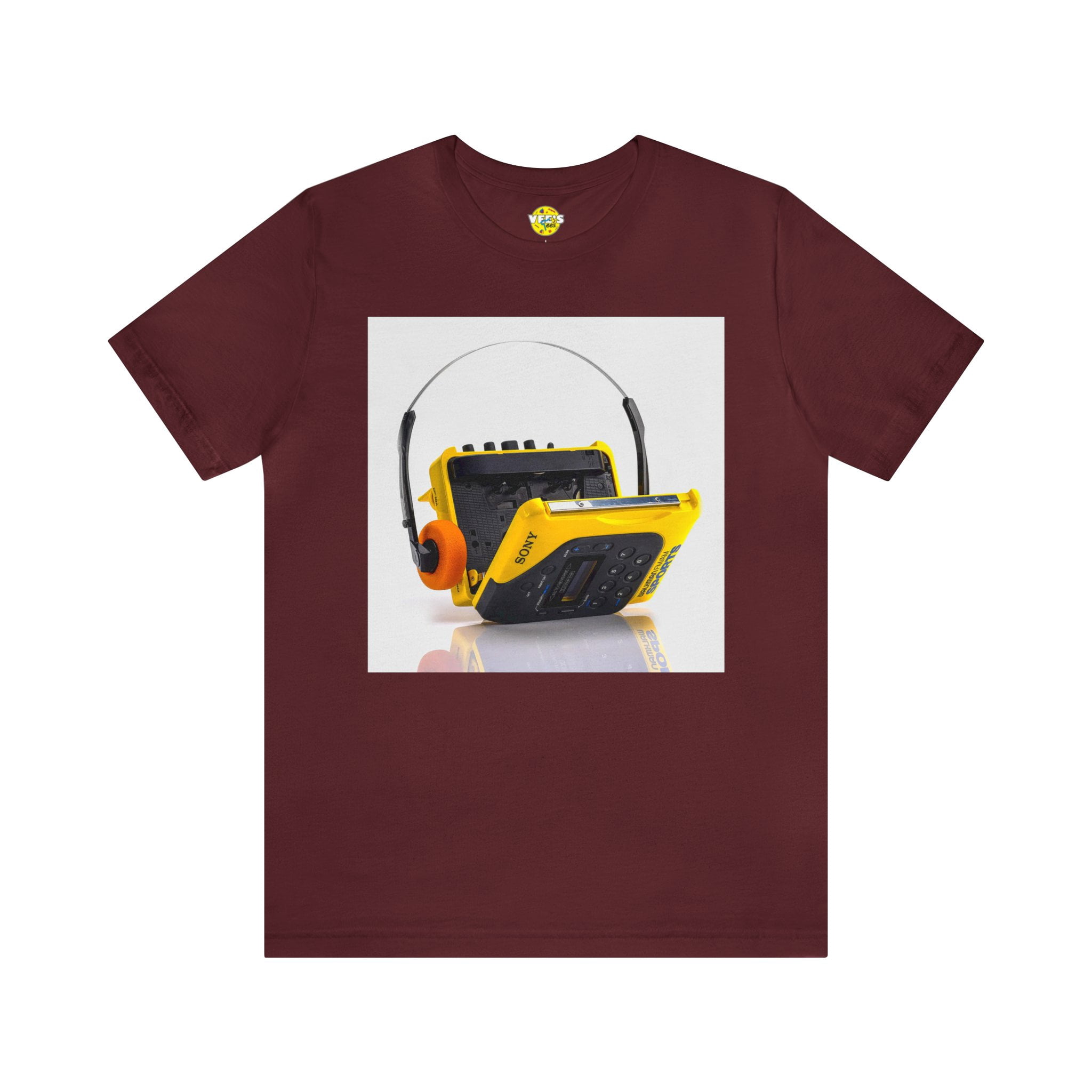 Retro Sony Walkman Cassette Player Short Sleeve T-Shirt - Vintage 