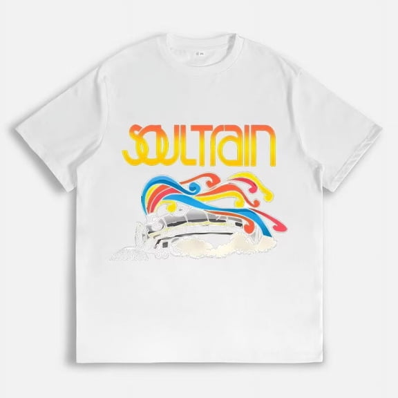 70's Soul Train Graphic Tee – Retro Dance Party Print – Women’s Soft Black Vintage Tops