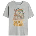 thumbnail image 1 of Retro Soul Train Graphic Tee T Shirt Top Locomotive Colorful Cotton Short Sleeve Crew Neck Gray S-3XL, 1 of 4
