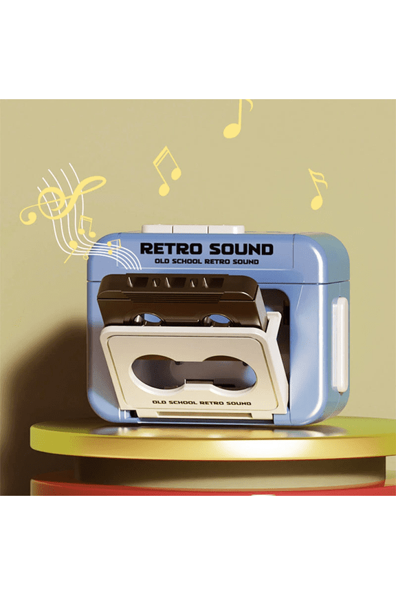 Retro Sound Cassette Tape Keychain Pendant, 80S Nostalgic Mini Tape Recorder Shaped Keyring For Bag Purse Decoration, 1 Piece Vintage Music-Themed Key Accessory For S Teens