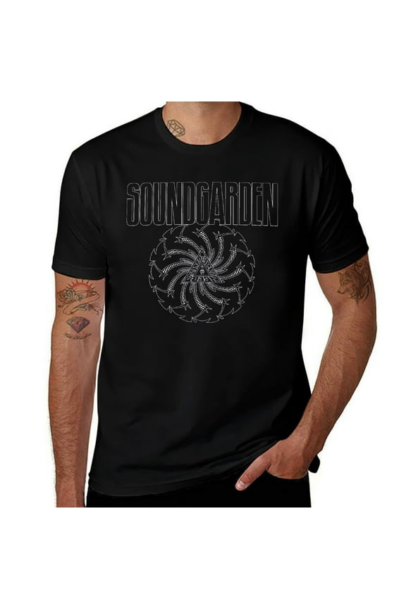Retro Sound&garden 'Black Blade Motorfinger' T-Shirt, Vintage Music Graphic Tee, Concert Apparel for Men Black-style L