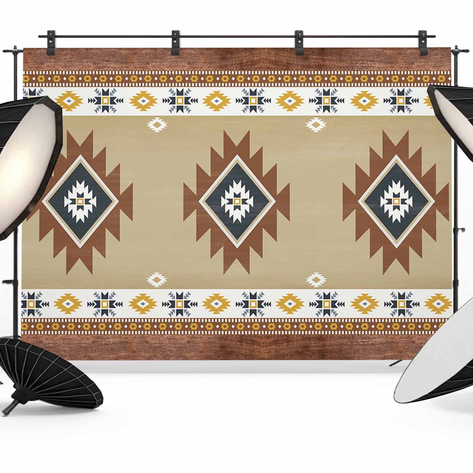 Retro Southwest Backdrop for Photography,Fabric Photo Background ...