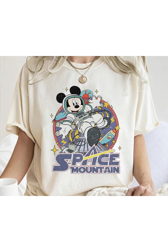 Retro Space Mountain Mickey And Friends Space Tshirt, Disney Space Astronauts Shirt, 90's Space Mountain Shirt, WDW Matching Family Shirt