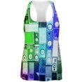 thumbnail image 1 of Retro Speakers Rainbow All Over Womens Racerback Tank Top - 2X-Large, 1 of 2