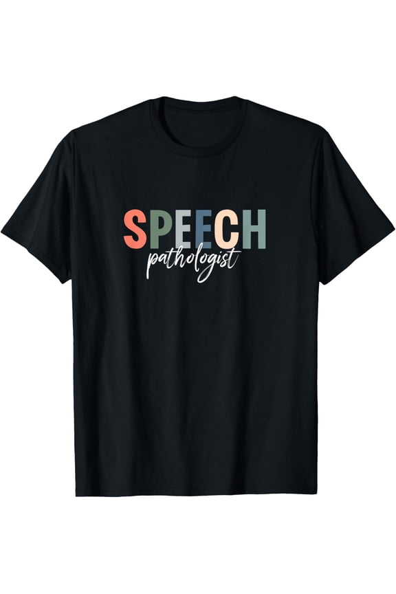 Retro Speech Pathologist T-Shirt Vintage SLP Speech Therapy Professional Gift Apparel for Men and Women