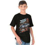 Retro Speed League Pro Racing Racecar Crewneck T Shirts Boy Girl Teen Brisco Brands M
