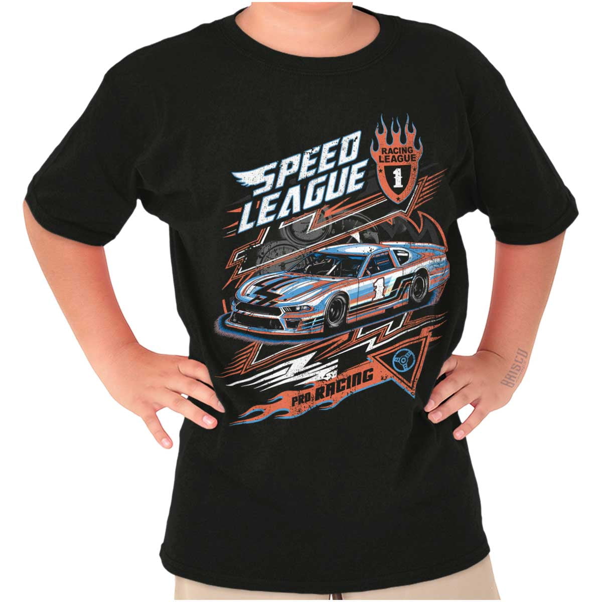 Retro Speed League Pro Racing Racecar Crewneck T Shirts Boy Girl Teen ...