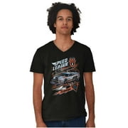 Retro Speed League Pro Racing Racecar V-Neck T Shirts Men Women Brisco Brands L