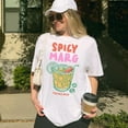 thumbnail image 1 of Retro Spicy Margarita Shirt Funny Summer Cocktail Tshirt Trendy Oversized Beachy Tee Spicy Marg Social Club Old Money, 1 of 5