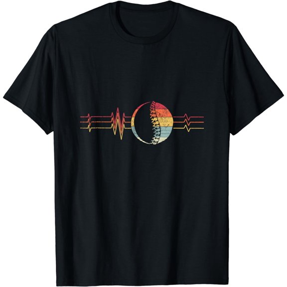 Retro Spine Crack Sound Wave Bone Therapy Chiropractor Gift T-Shirt