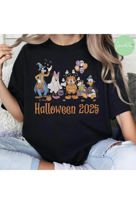 Retro Spooky Mouse And Friends Shirt, Disney Halloween Tshirt, Mickey Boo Halloween Tee, Disney Spooky Tee, Disney Pumpkin