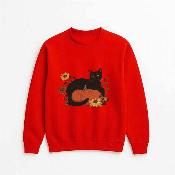 Retro Spooky Quote Halloween Fall Season Casual Outfit Graphic Print Sweatshirt, for men & women, up to size 5XL