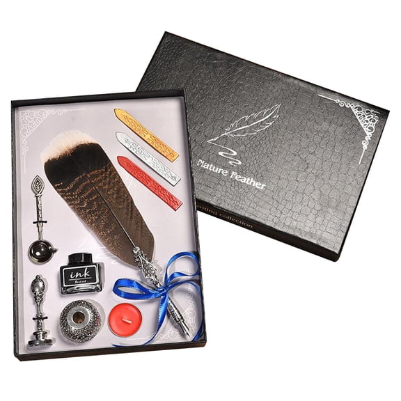 Retro Sprinkle Gold Pen Retro Quill Pen Set Calligraphy Quill Pen Kits