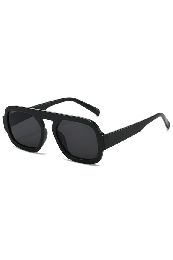 Retro Square Aviator Sunglasses, UV400 Protection, Unisex PC Frame