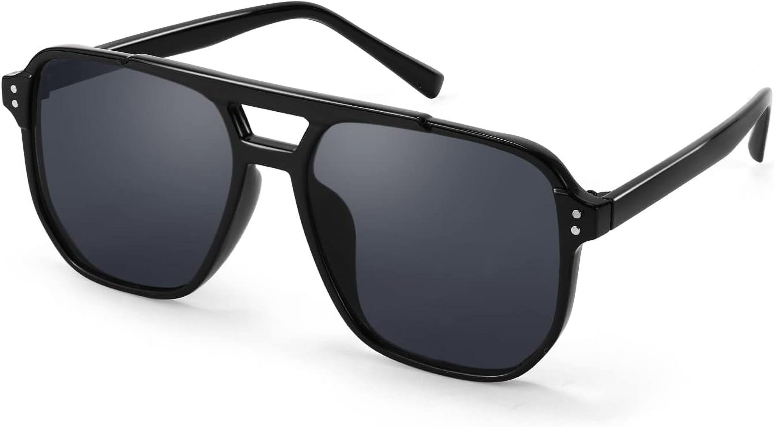 SPEXX Eyewear Classic Vintage Retro Style Polarized Sunglasses - Matte Black Frame, Unisex
