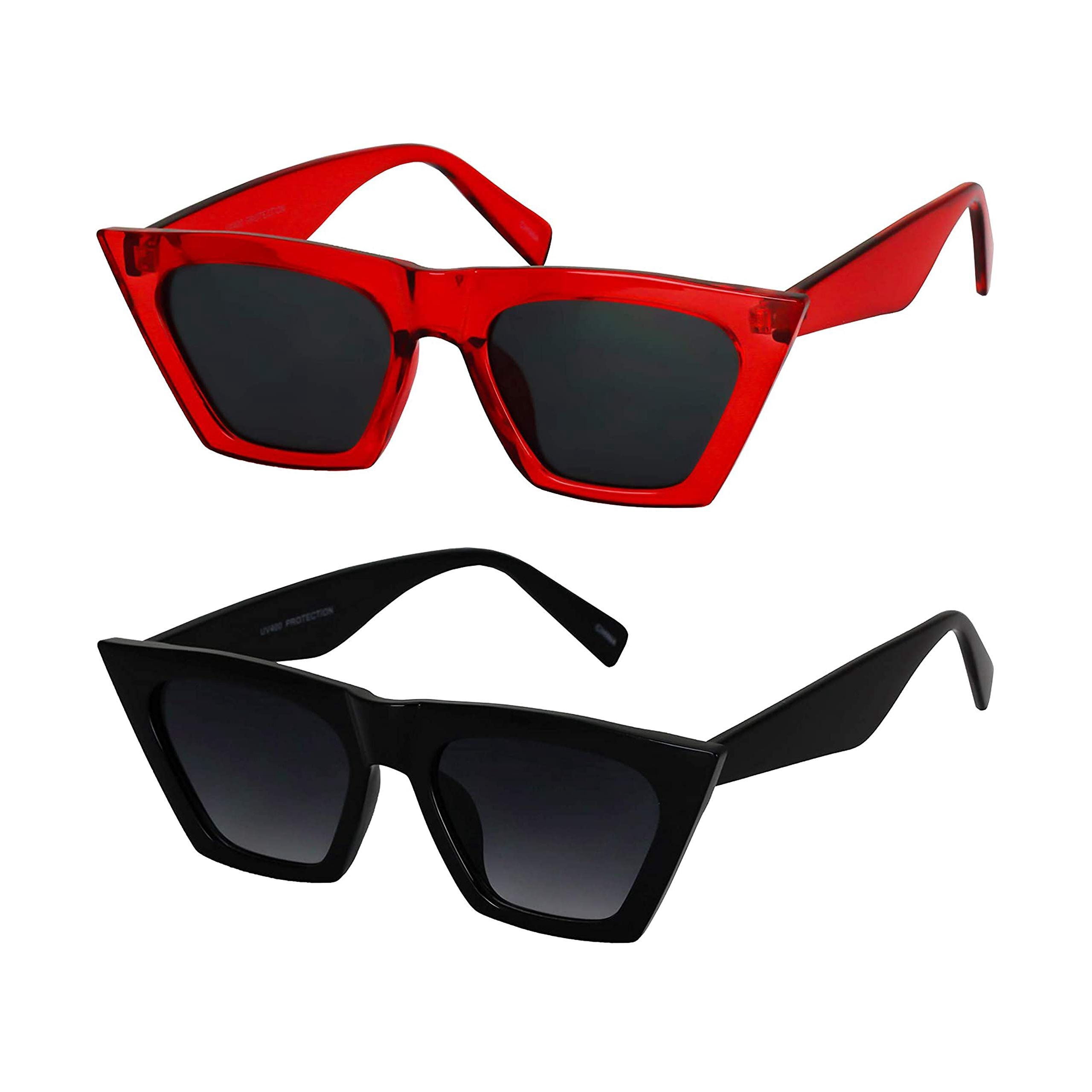 Cat Eye Polarized Sunglasses Retro Vintage Square Fashion UV Protection 2025 New Polarized Narrow Square Cat Eye Sunglasses for  main image 4