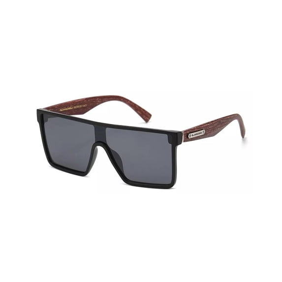 Retro Square Frame Sunglasses Mens Womens Flat Top Square Mirror or Tinted Lens