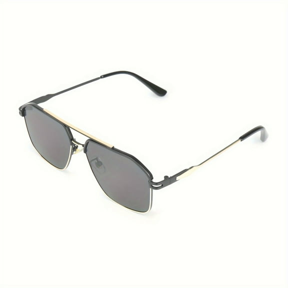Retro Square Polarized Sunglasses for Women Vintage Shades UV400 Classic Large Metal Sun Glasses