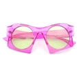 thumbnail image 1 of Retro Square Round Circle Lens Plastic Geometric Mod Sunglasses Pink - Yellow, 1 of 8