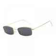 thumbnail image 1 of Retro Square Sunglasses for Women Men Small Frame Rectangle Glasses 90s, 1 of 3