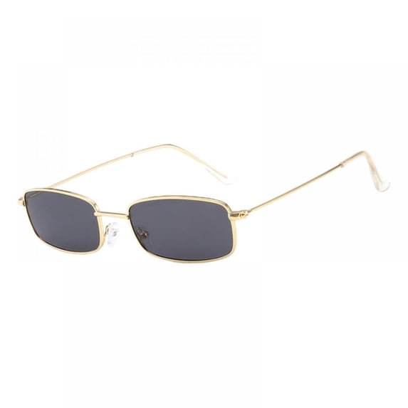 Retro Square Sunglasses for Women Men Small Frame Rectangle Glasses 90s