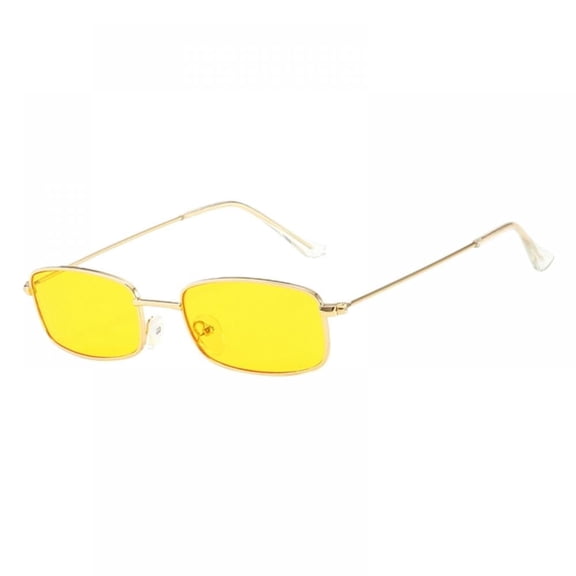 Retro Square Sunglasses for Women Men Small Frame Rectangle Glasses 90s