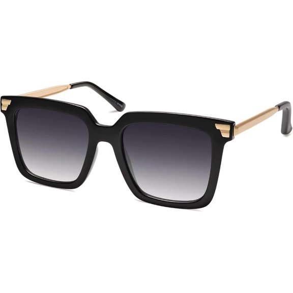 Retro Square Sunglasses for Women Trendy Shades Classic Big Sun Glasses UV400 SJ2216A