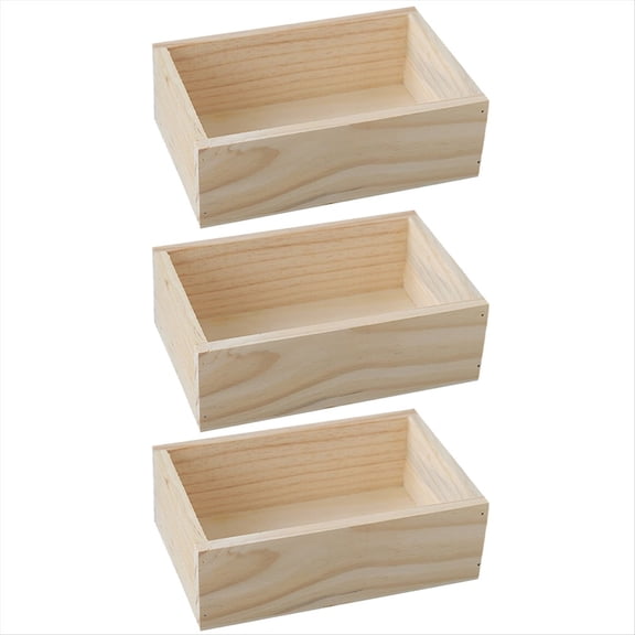 Retro Square Wooden Small Flower Pot Box Home Gardening Decoration Supplies